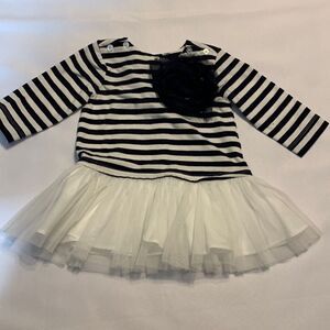 Pippa & Julie Size 18 months baby dress with tulle & flower detail.